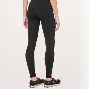 Lululemon Speed Up Tight 28" Full On Luxtreme Leggings Black Size 8 Pockets